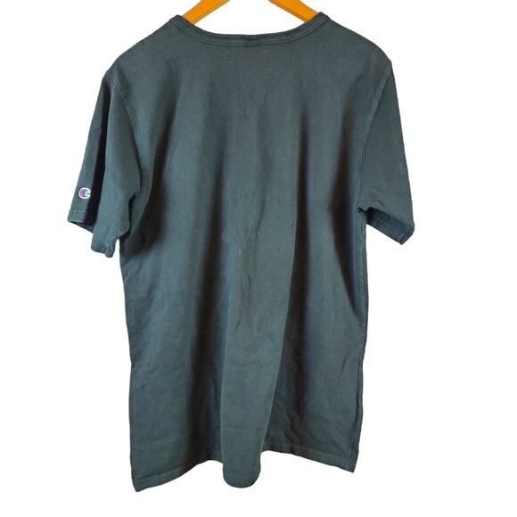 Champion Men's Vintage Reverse Weave Graphic Logo T-Shirt. Black. Size XL - Picture 2 of 3